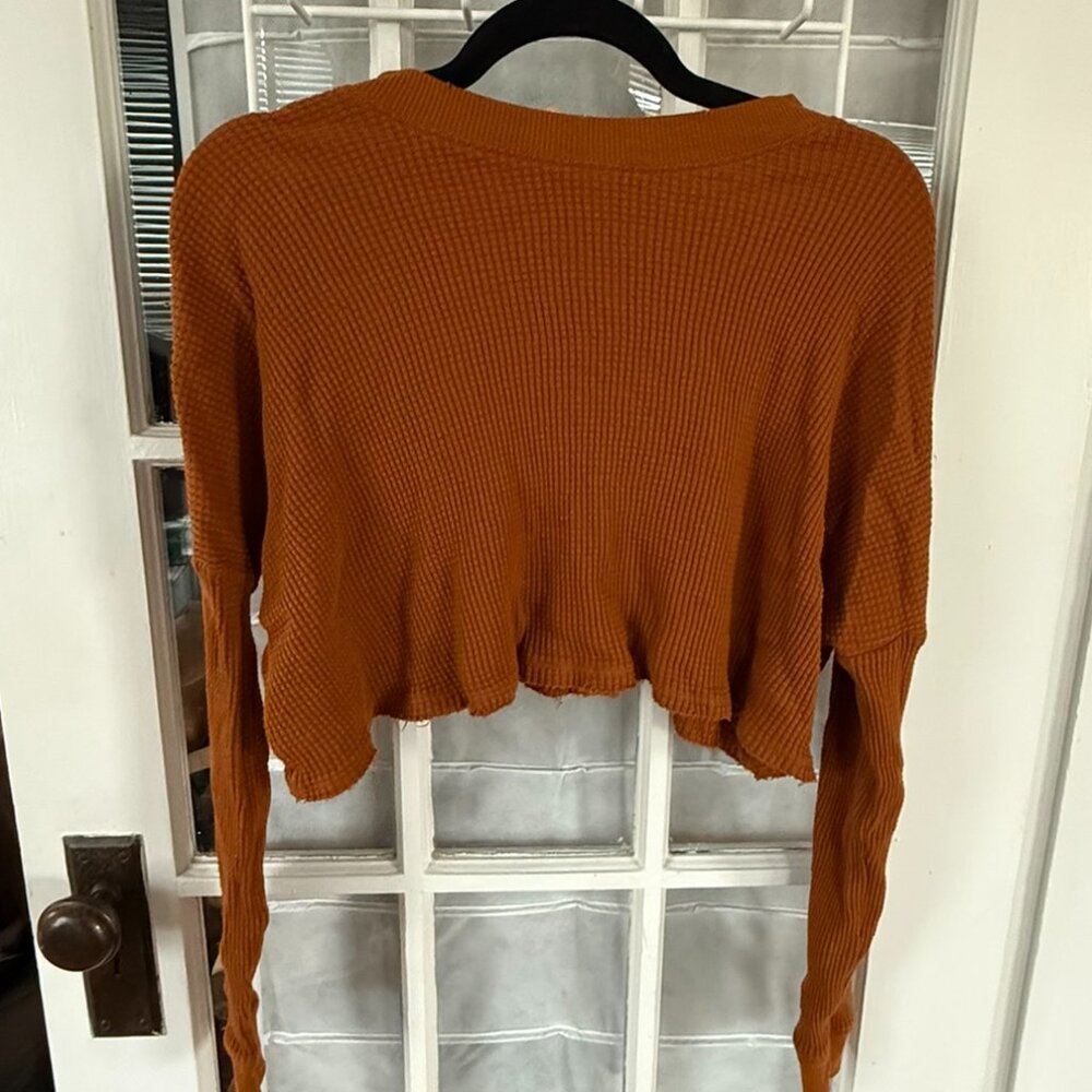 Urban Outfitters Distressed Waffle Top - Size S (Closet closing permanently 5/15